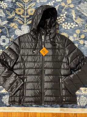 Andrew Marc Packable Lightweight Premium Down Puffer Jacket Size XL NWT